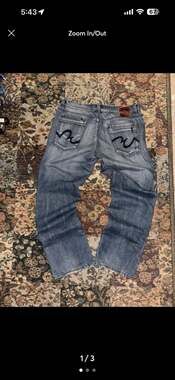 Marc Ecko Men's Slim Fit Blue Denim Jeans Size 36x32